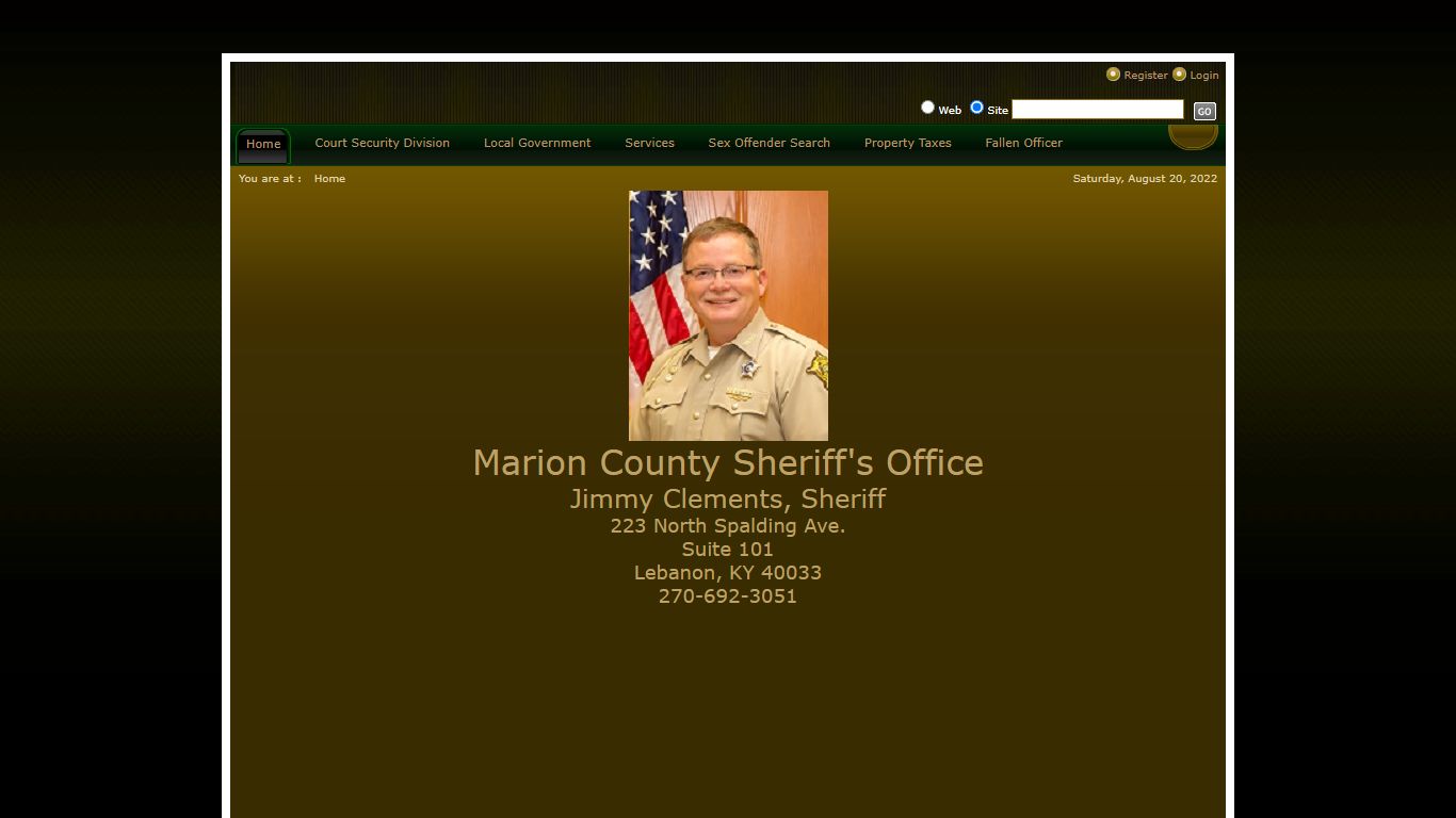 Marion County Sheriff's Office Kentucky > Home